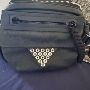 Alexander Wang Black Leather Crossbody Hiking Bag. Like New!